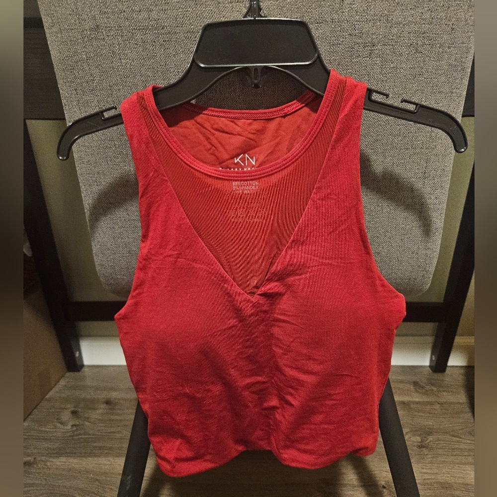 Klassy Network Red Sleeveless Top